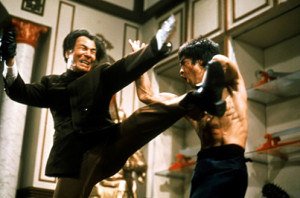 Enter the Dragon feature - Bruce Lee, Shih Kien, fight