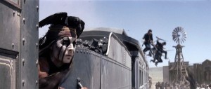 The Lone Ranger - Depp, train jumpers