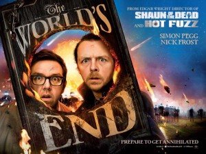 The World's End quad poster - Pegg, Frost, Wright
