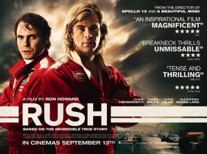 Rush - quad poster, Hemsworth, Bruhl, Howard