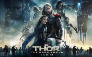 Thor - The Dark World - Chris Hemsworth, Natalie Portman, Tom Hiddleston, quad poster