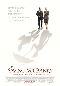 Saving Mr Banks - Hanks, Thompson, UK poster