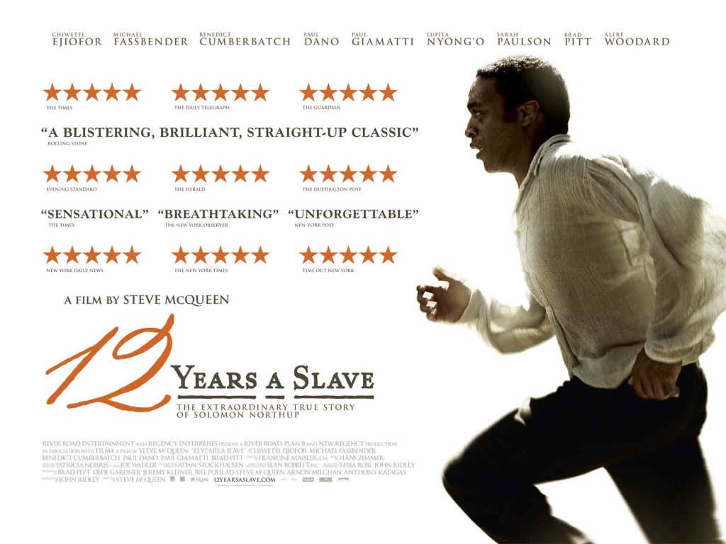 12 Years A Slave - Chiwetel Ejiofor, Michael Fassbender, quad poster