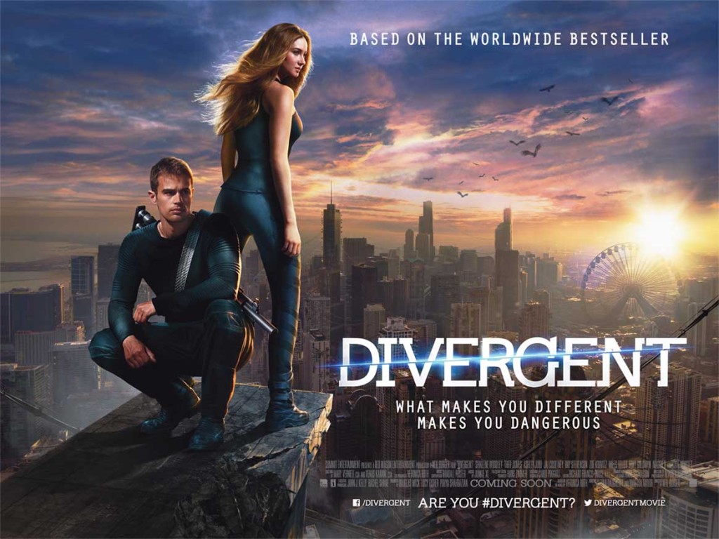 Divergent - quad poster, Shailene Woodley, Theo James