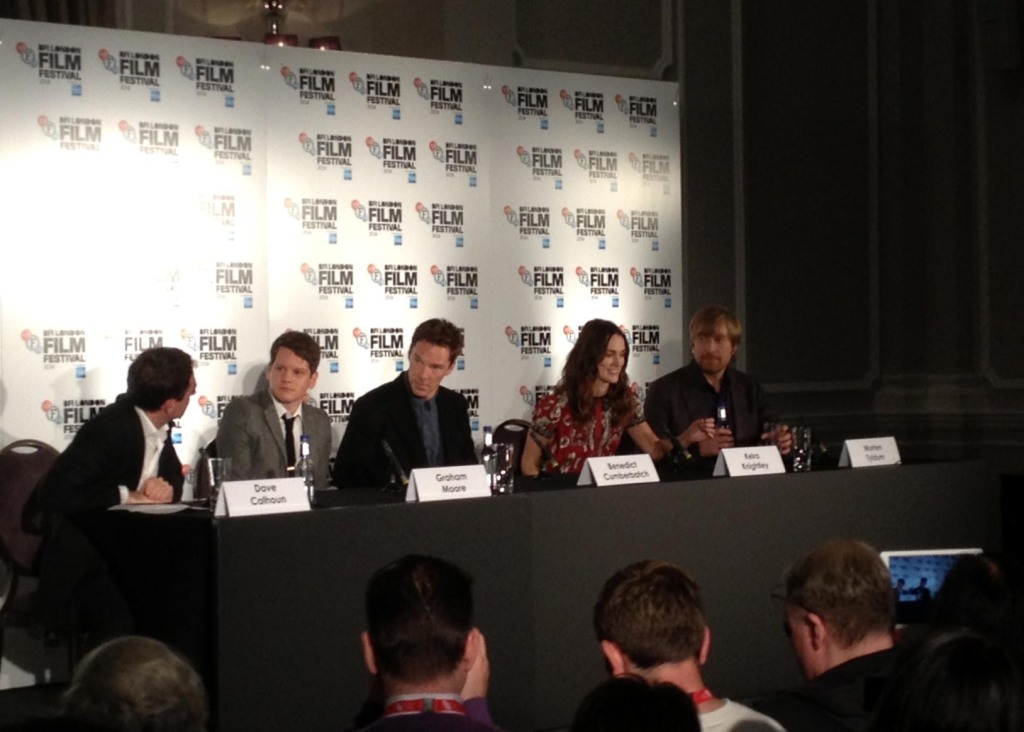 The Imitation Game Press Conference - Benedict Cumberbatch, Keira Knightley, Graham Moore, Morten Tyldum, wide
