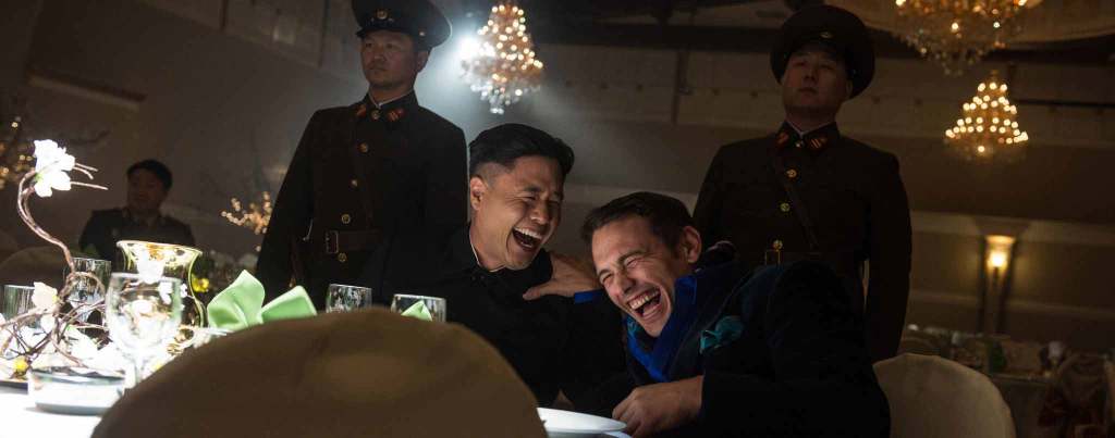 The-Interview---James-Franco,-Randall-Park,-laughing