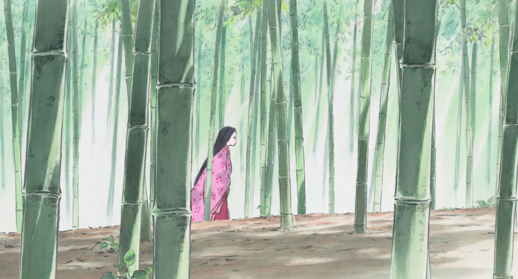The-Tale-of-Princess-Kaguya---Isao-Takhata,-walking-through-bamboo