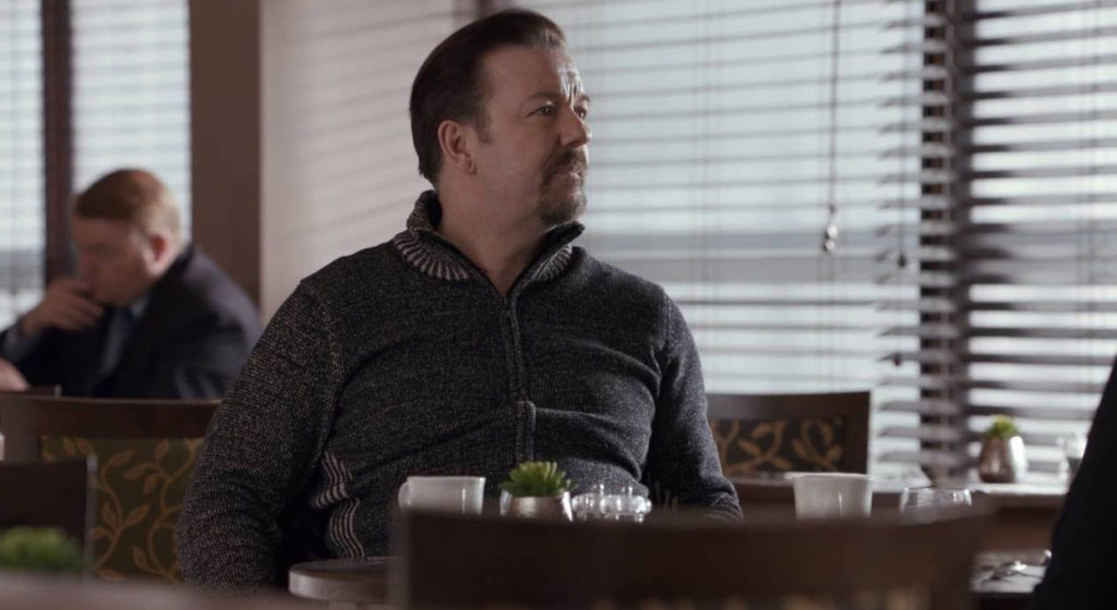 David-Brent-Life-on-the-Road---Ricky-Gervais,-hotel-dining-room